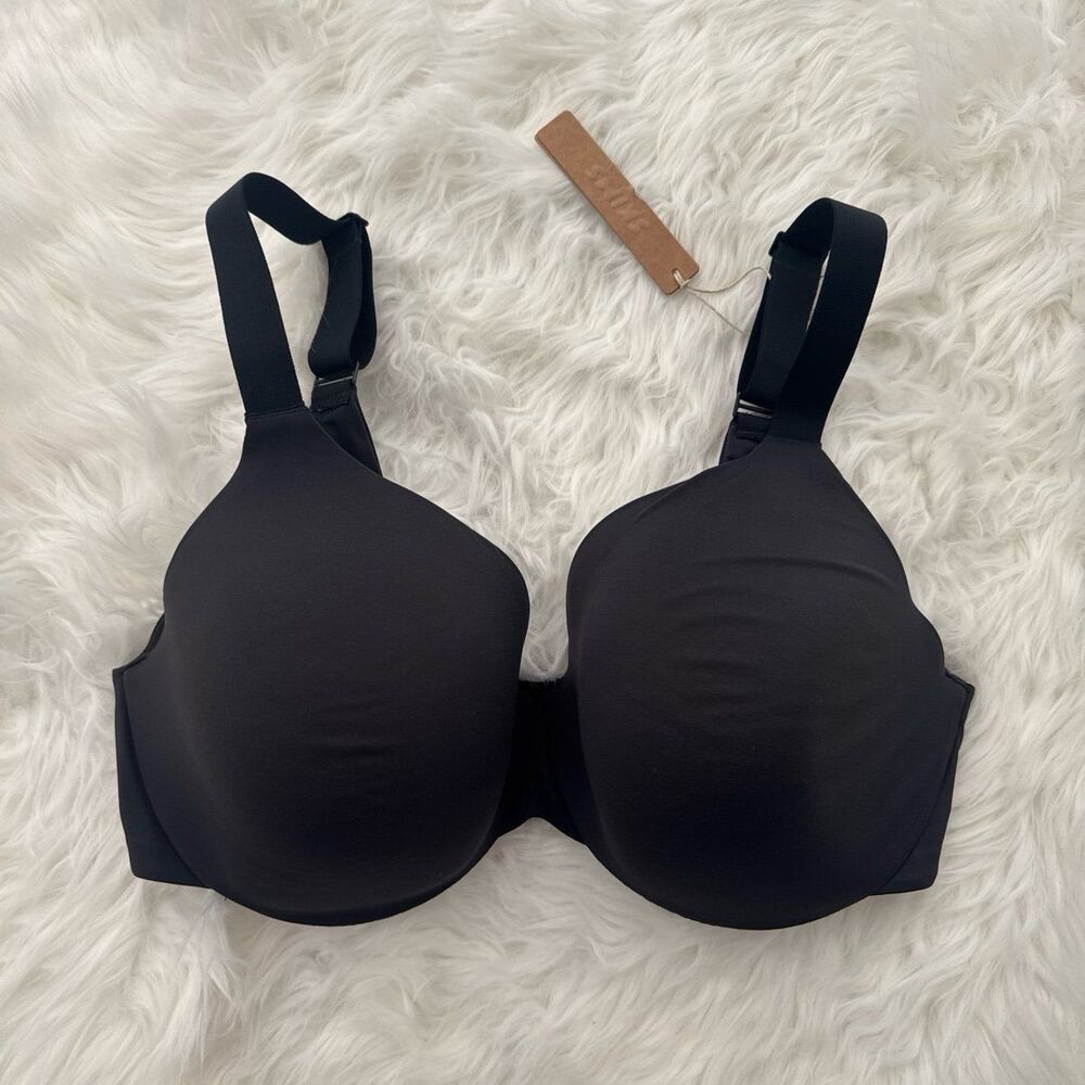 Skims Smoothing Intimates Full Coverage Lightly Lined Bra Onyx Size 34DDD